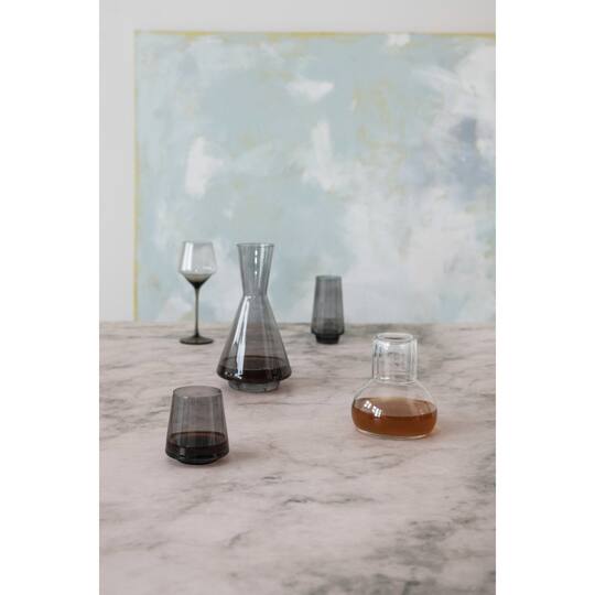 Hello Honey® 12oz. Smokey Gray Stemless Wine Glasses, 6ct.